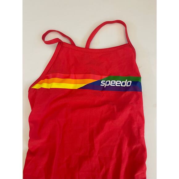 Speedo Swimsuit NWT Pride Size 32 Rainbow - Picture 3 of 7